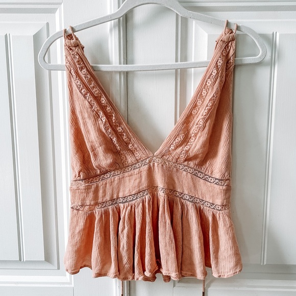🌊🌸 Dusty Mauve Free People Beachy Top 🌊🌸 - Picture 6 of 6